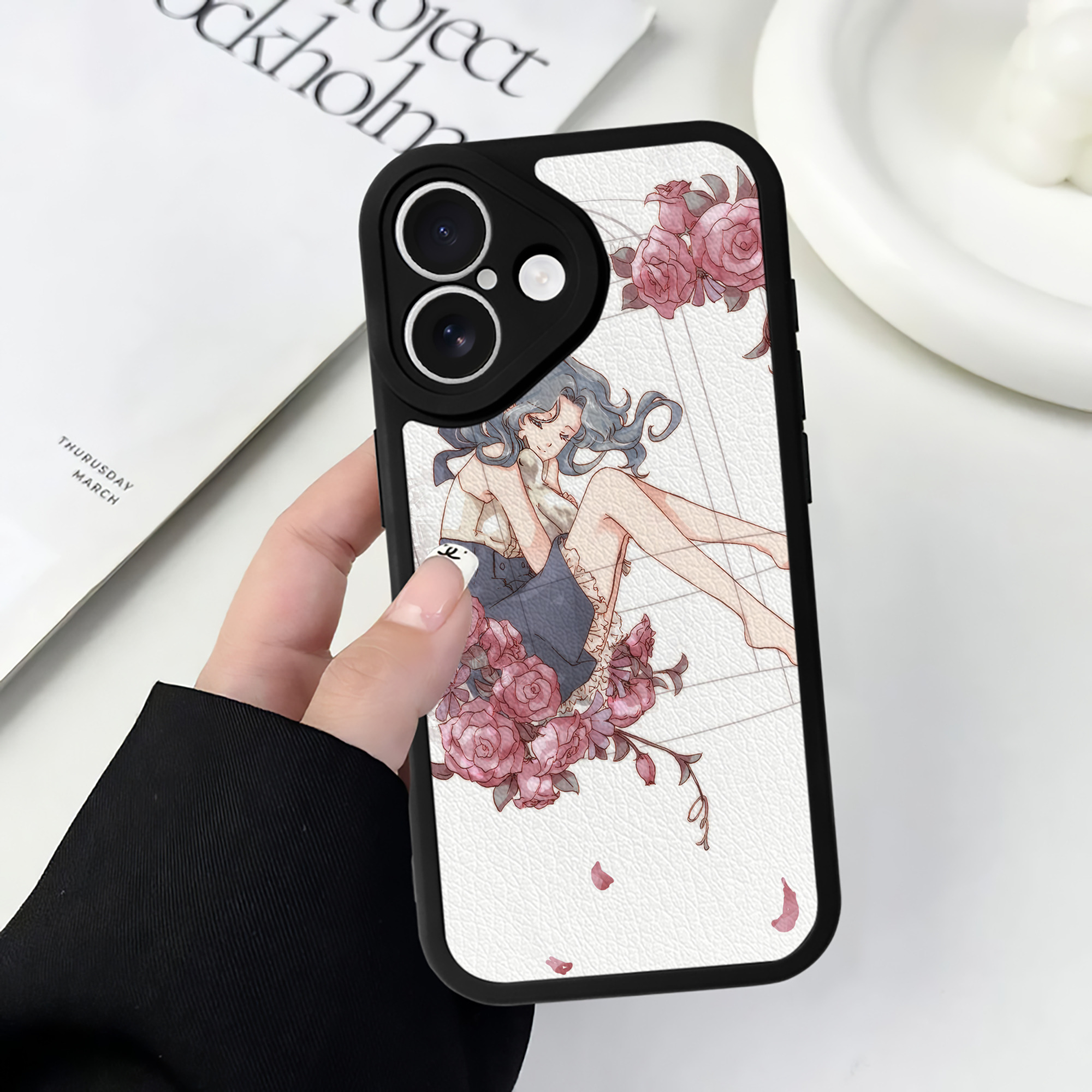 （画像用） 美少女戦士セーラームーン Sailor Moon 【iPhone 16シリーズ対応】シリコンスマホケース（レザー調） 材質：シリコン